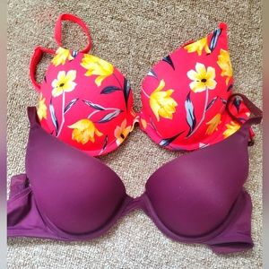 Two PINK by VS bra bundle -34B